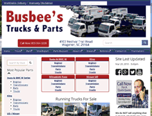 Tablet Screenshot of busbeetruckparts.com